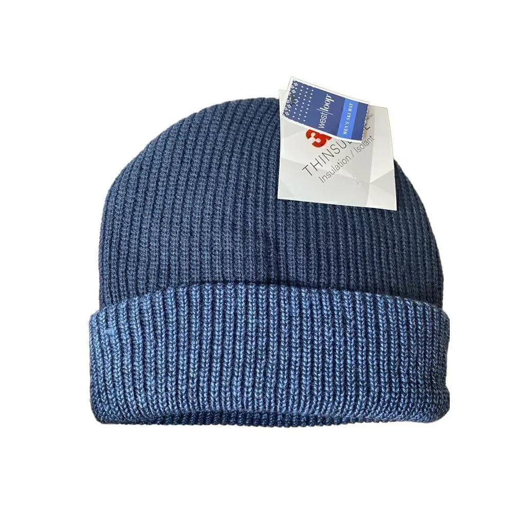 West Loop 3m thinsulate mens blue ski cap